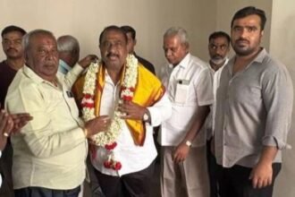 BJP MLA M. Satish Reddy inaugurates the new Rakshana Vedike hall in Bengaluru for social service, unity, and cultural activities.