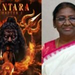 President Draupadi Murmu watches the hit movie Kantara Chapter 1 at Rashtrapati Bhavan, in the presence of actor-director Rishab Shetty, actress Rukmini Vasanth, and producer Chaluve Gowda.