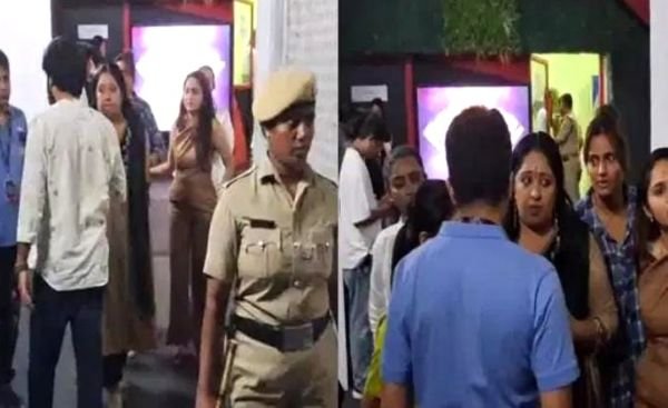 Bigg Boss Kannada 12 contestants evacuated from Jollywood Studios and shifted to Eagleton Resort following regulatory violations; transported in Innova cars.